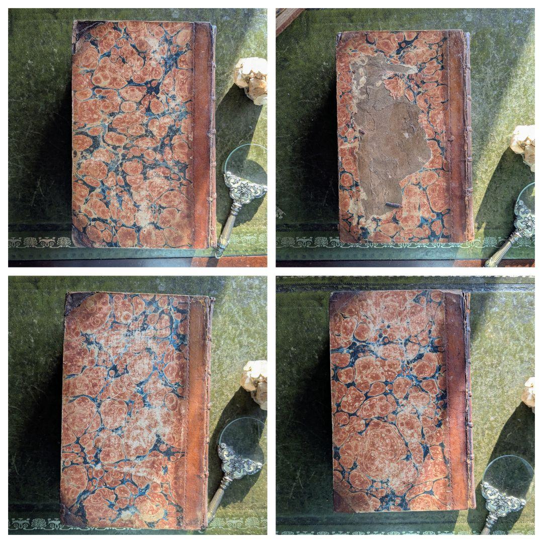 まるで貴族の書斎に飾られていたような、重厚なアンティーク本セット♪古書洋書