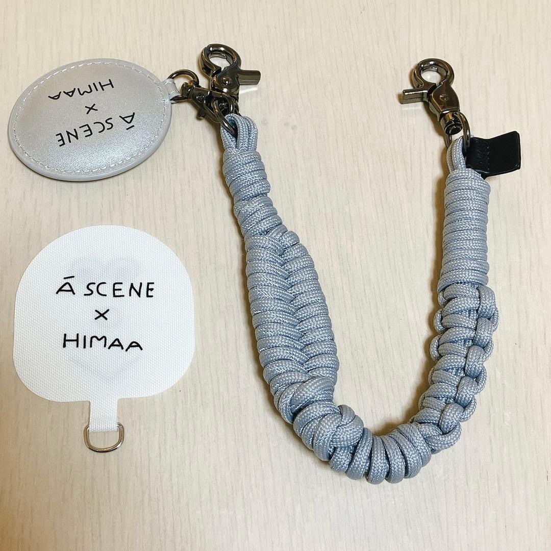 ASCENE ✖︎ HIMAA コラボ デザイン パラコード ストラップ シルバー