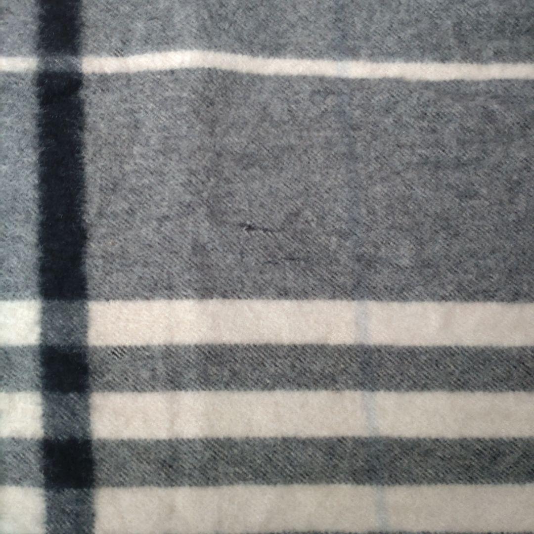 BURBERRY カシミヤ チェックマフラー 168x30cm