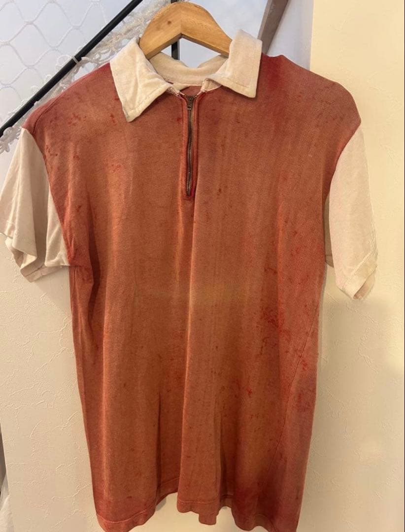 は*す様 50〜60's vintage ジップ Tシャツ 襤褸の美学 鬼フェー