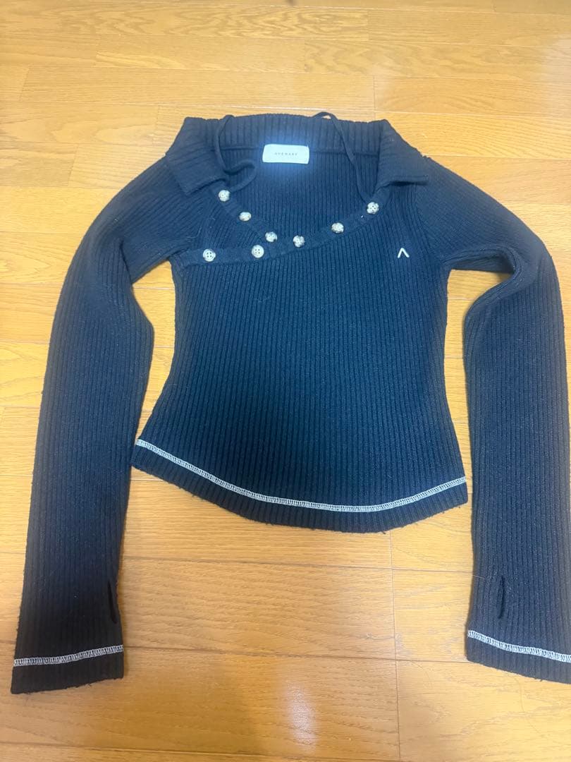 た*な様 andmary Anita button knit tops blac