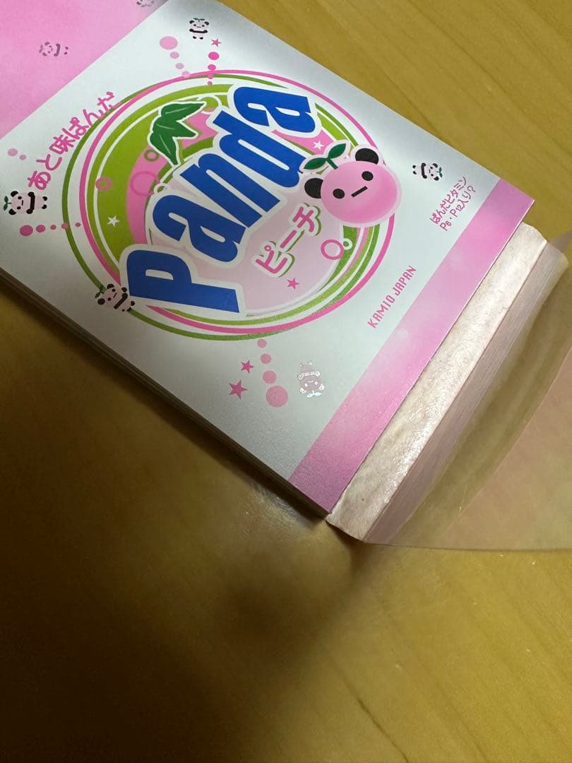 カミオジャパンメモ帳4柄　パンダピーチ　平成メモ