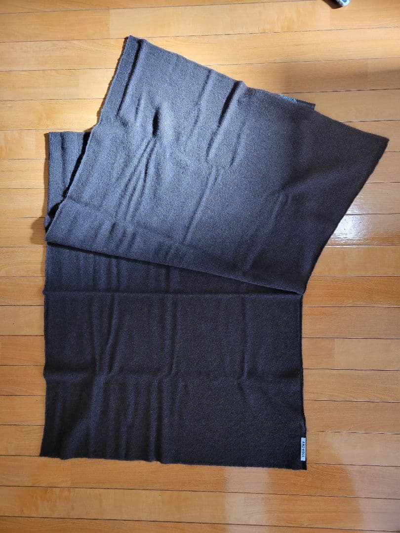 【新品】ヤク100%大判ストール （アンドウールAND WOOL）ダークブラウン