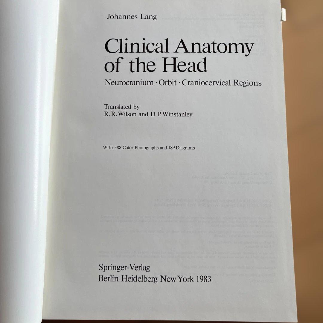 健康・医学 Clinical Anatomy of the Head