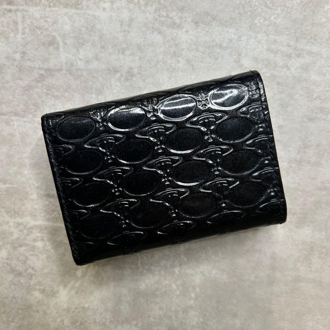 美品✨ Vivienne Westwood ブラック 三つ折財布 小銭入れあり