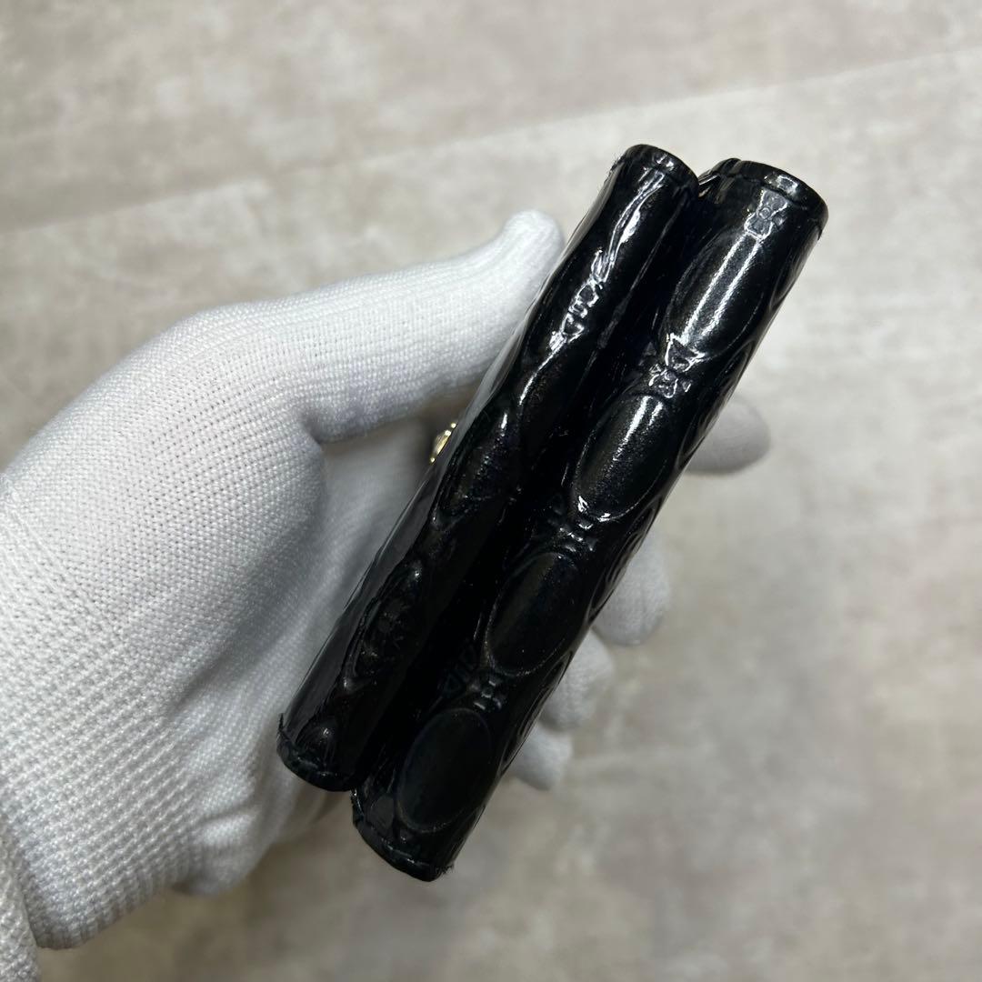 美品✨ Vivienne Westwood ブラック 三つ折財布 小銭入れあり