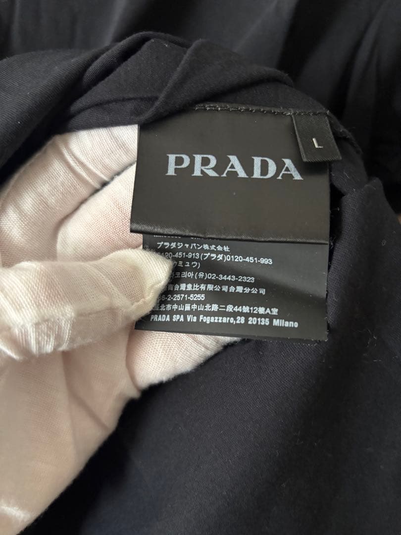 プラダ PRADA　バック三角ロゴ　パックTシャツ