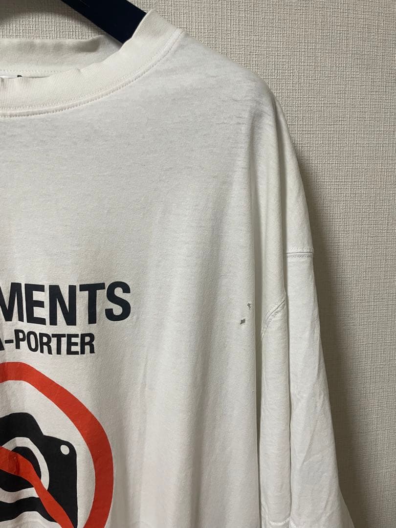 正規品　vetements no social media tee M