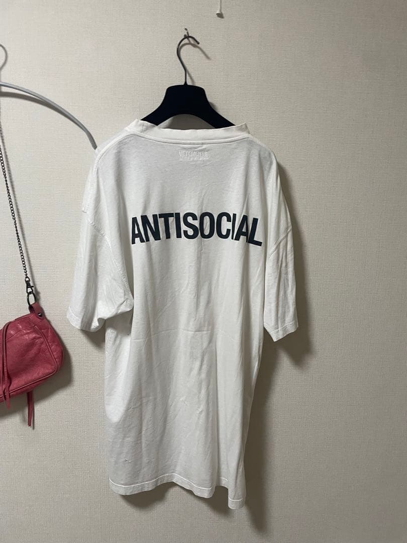 正規品　vetements no social media tee M