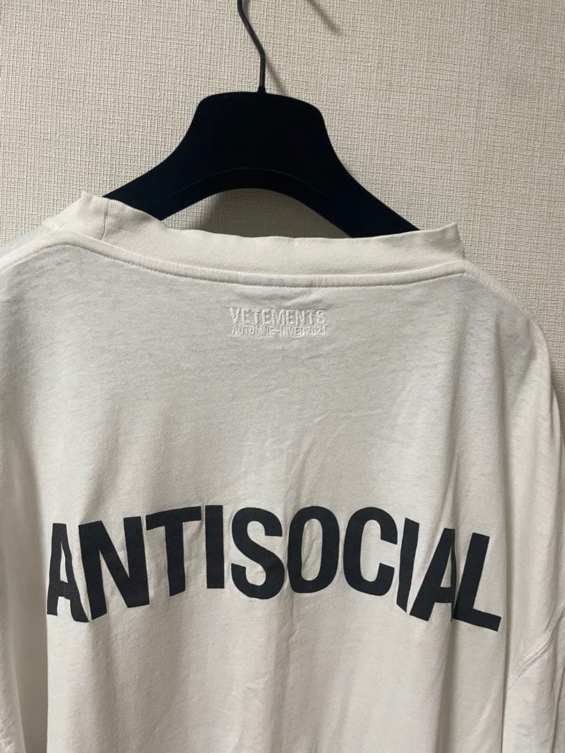正規品　vetements no social media tee M
