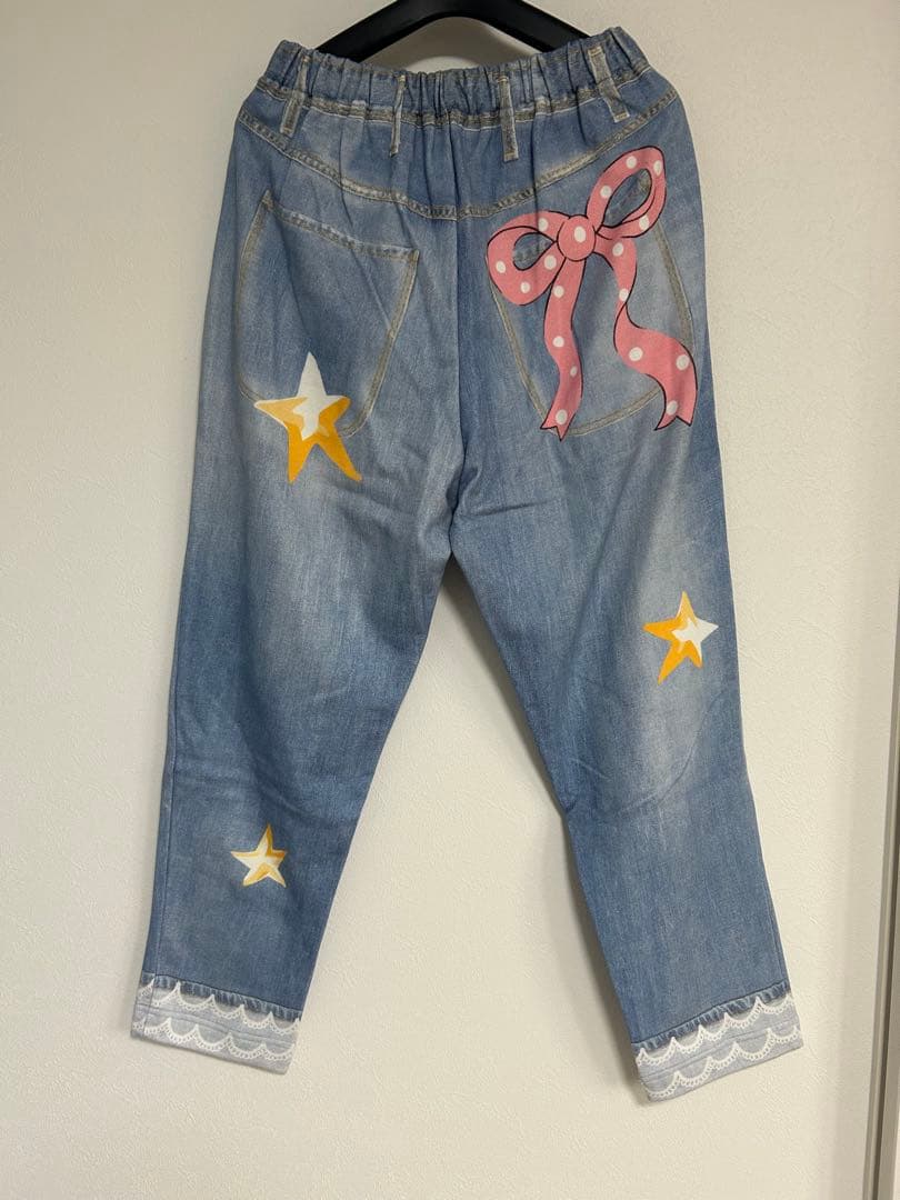 ♡ツモリチサトスリープ♡未使用　ワコール製　デニム風パンツ　ルームウェア　L