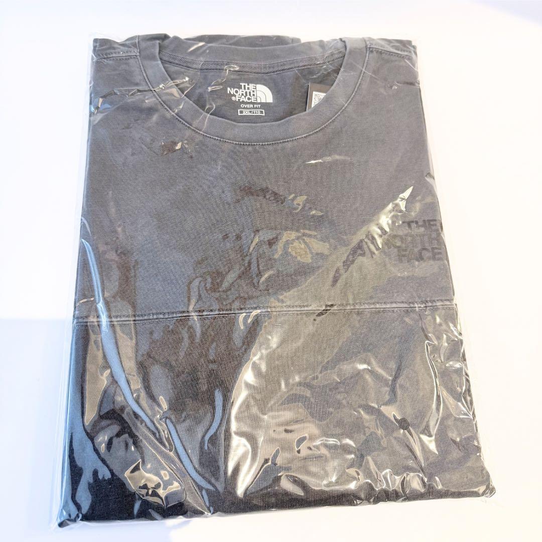 韓国限定☆THE NORTH FACE ロゴ ステッチ Tシャツ グレーXXL
