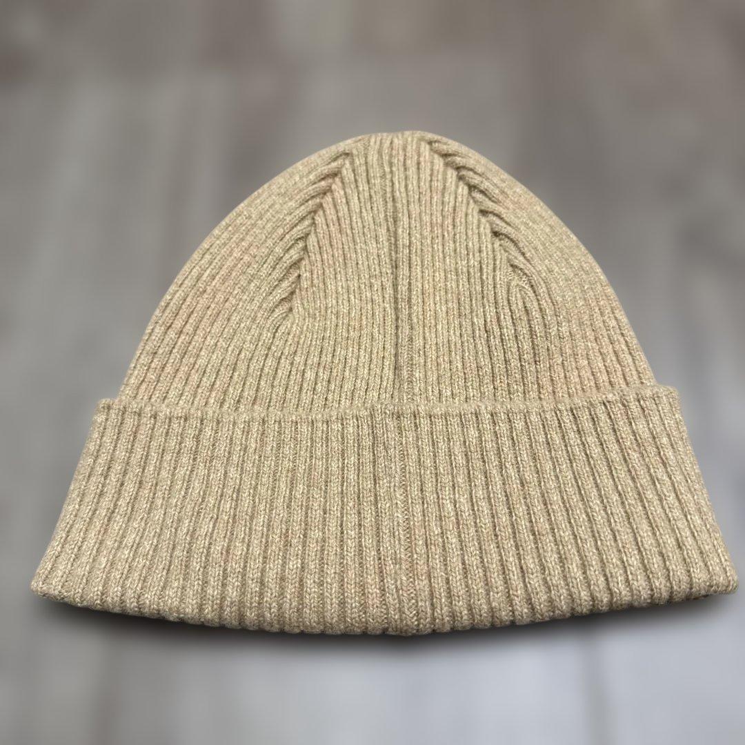 BURBERRY LONDON バーバリー ビーニー ニット帽 ベージュ 美品