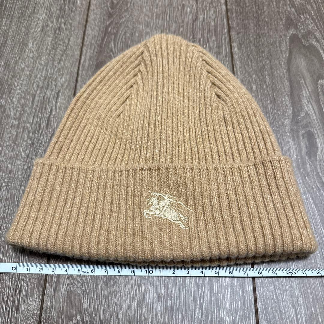 BURBERRY LONDON バーバリー ビーニー ニット帽 ベージュ 美品