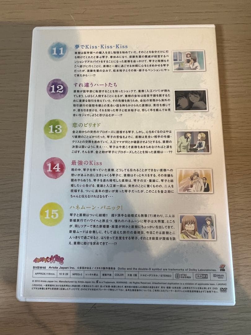 多田かおる原作の漫画作品「イタズラなKiss」のアニメ版DVD 1〜5話