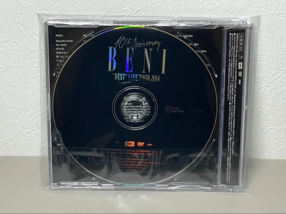 即日配送 DVD BENI \"BEST\"LIVE TOUR 2014 ライブ