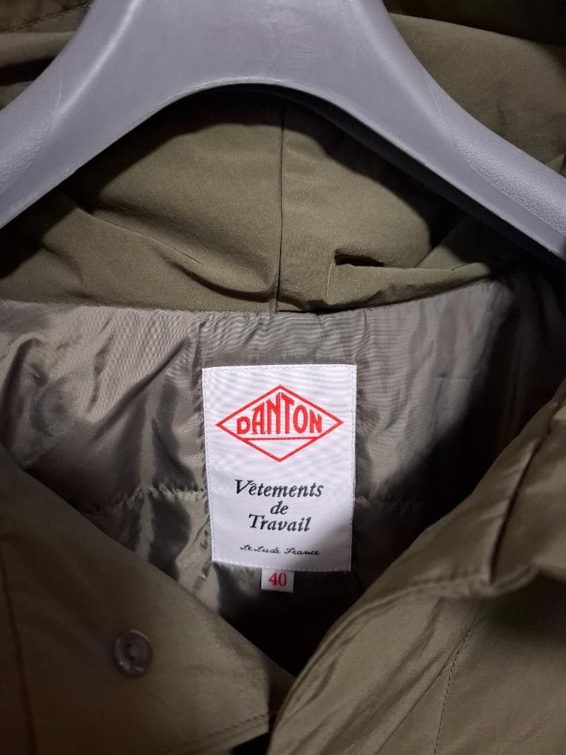 ダントン INSULATION HOODED COAT 40size OLIVE