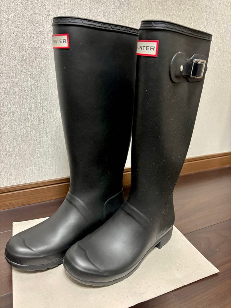 HUNTER ブラック 長靴　レインブーツ