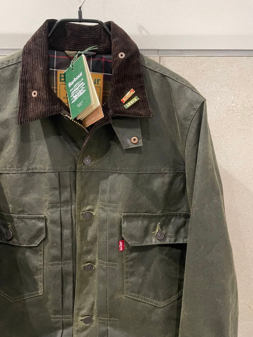 ジャケット・アウター Levi's x Barbour TYPE II WAXED JACKET M