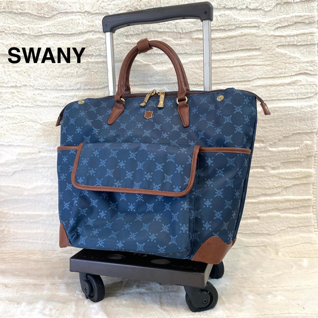 状態良好✨SWANY キャリーバッグ ウォーキングバッグ　総柄 旅行