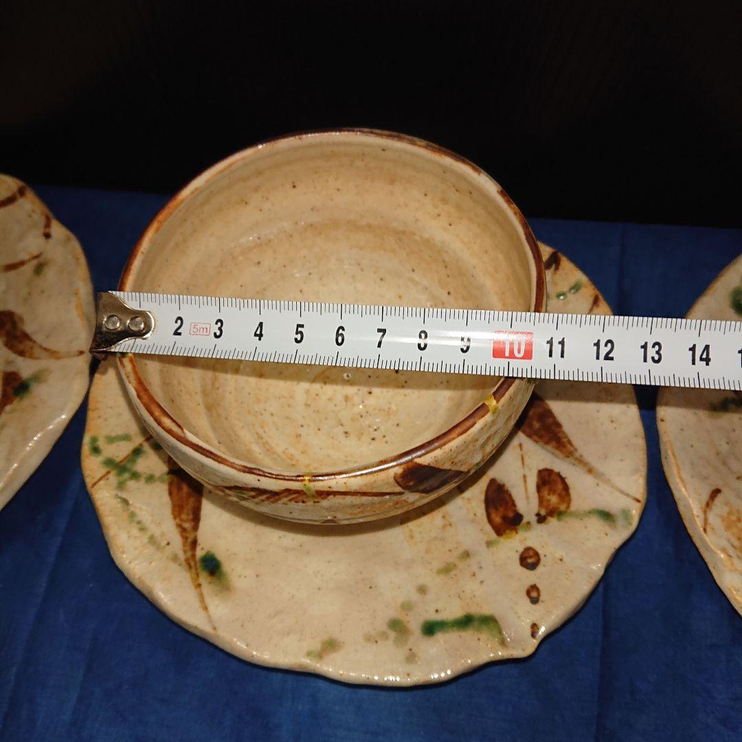 陶器時代物、茶碗茶皿セット