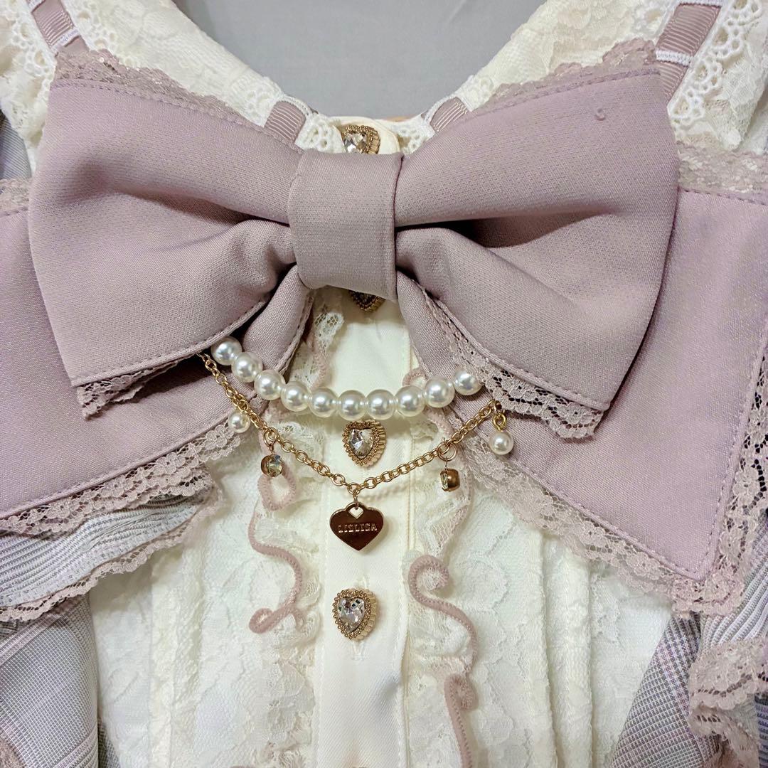 【専用ページ】 LIZLISA ダブルハートラッフルワンピース