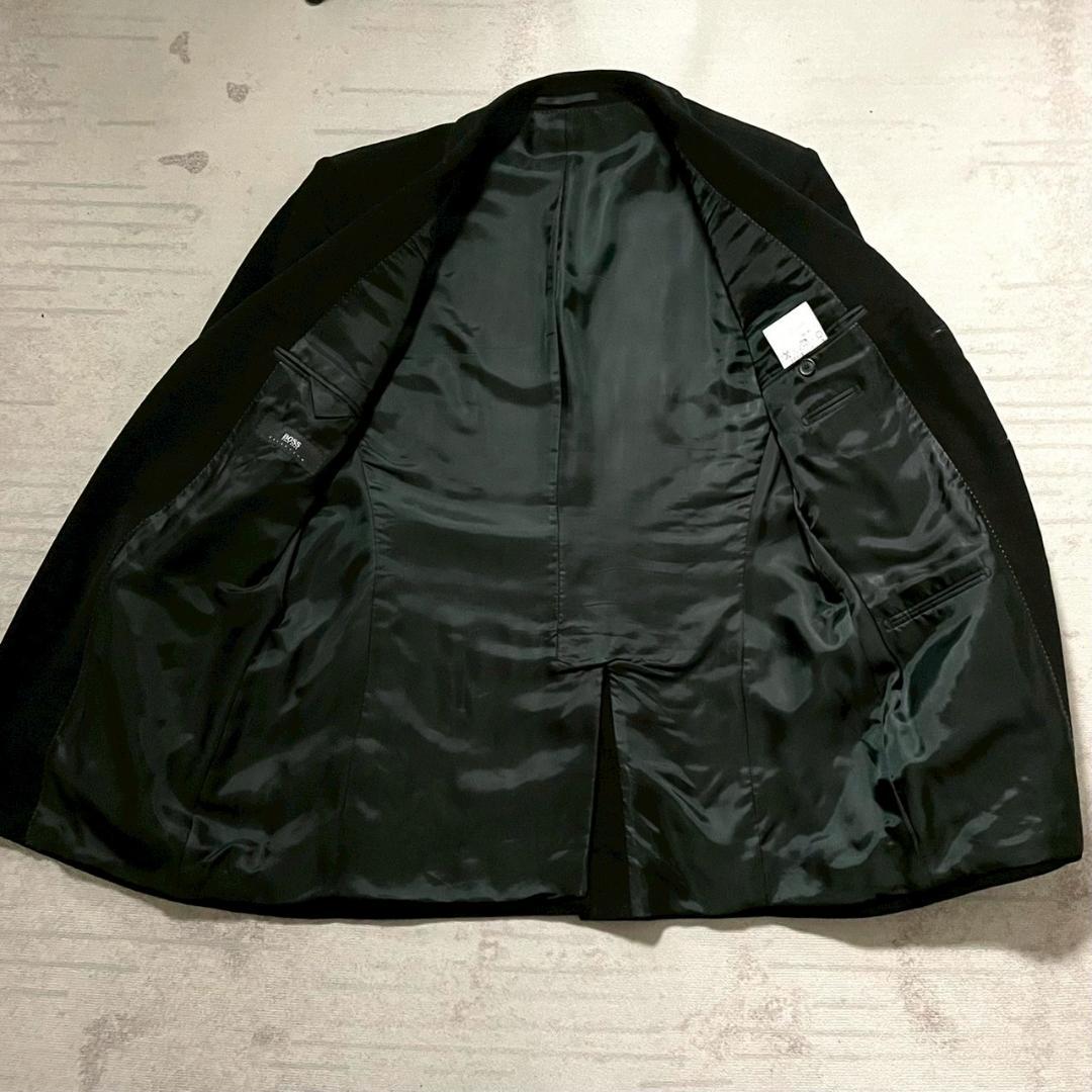 未着用 HUGO BOSS セットアップ 50 マット ベロア