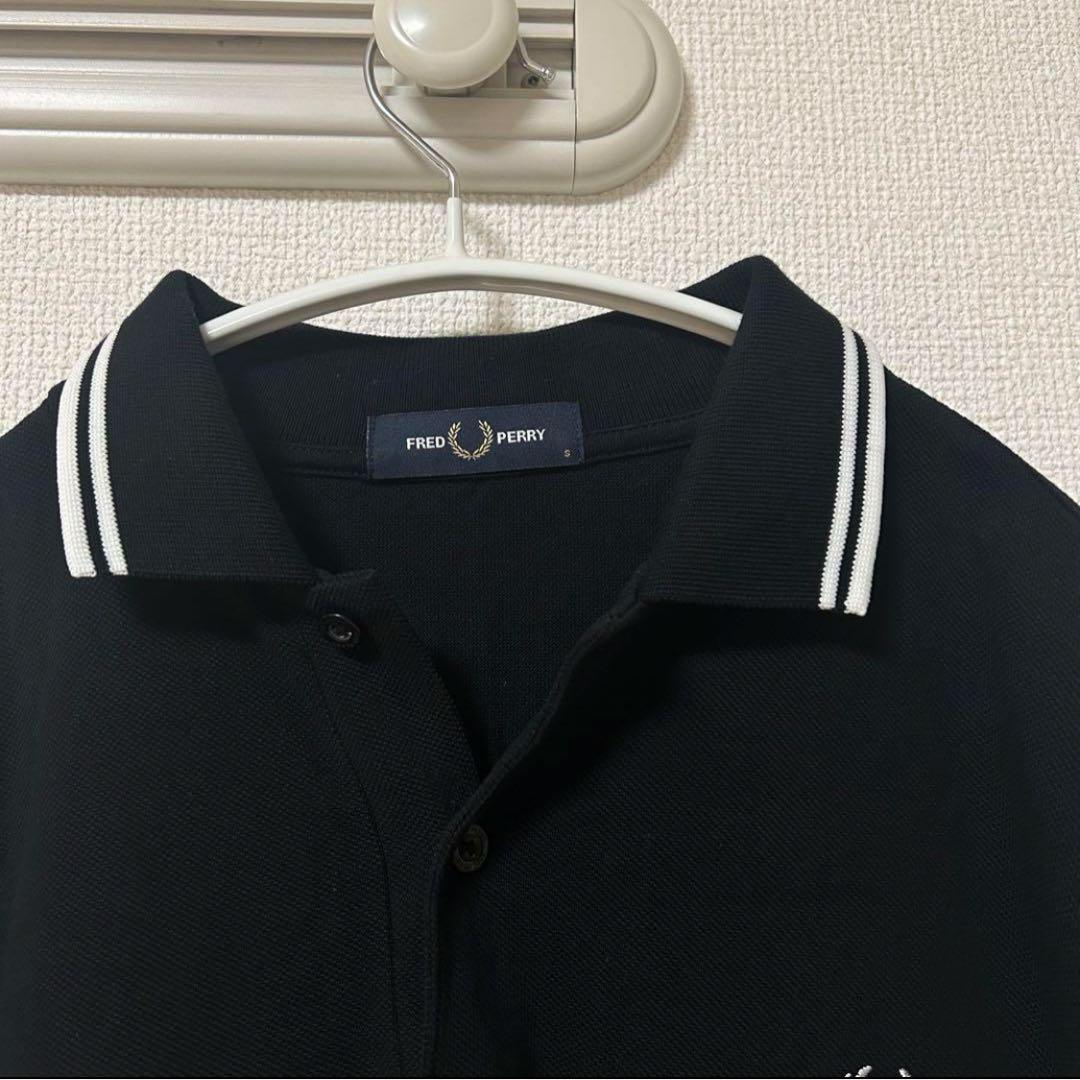 FRED PERRY フレッドペリー　ポロシャツ　半袖　黒　m3600
