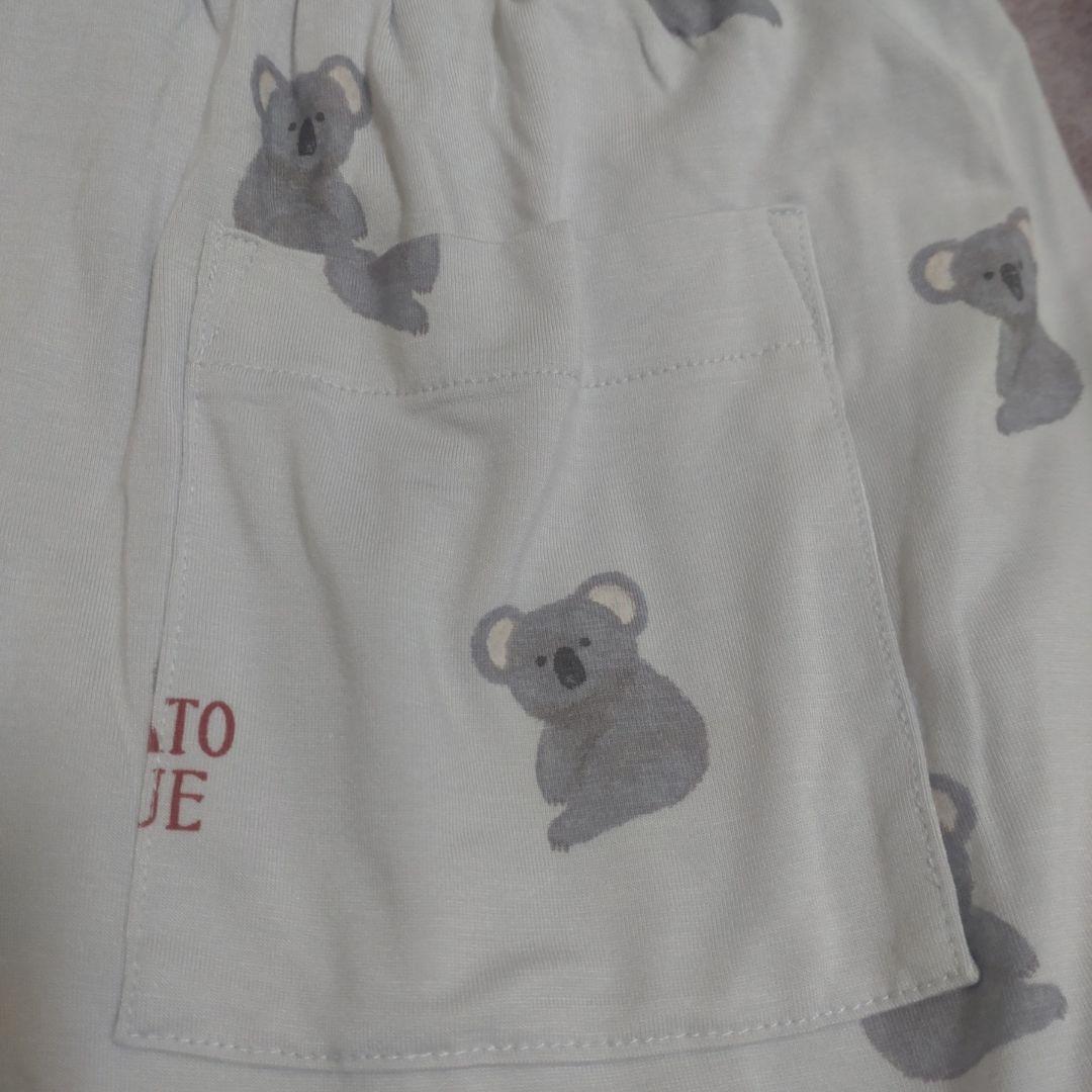 ジェラートピケ 接触冷感 コアラ柄Tシャツ＆ショートパンツセット