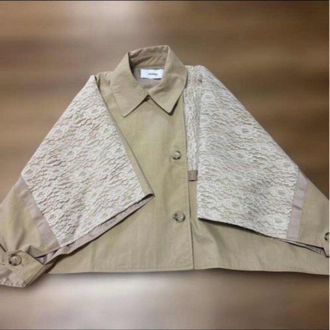 ¥24000●新品●トラノイ　レースポンチョ　トレンチコート