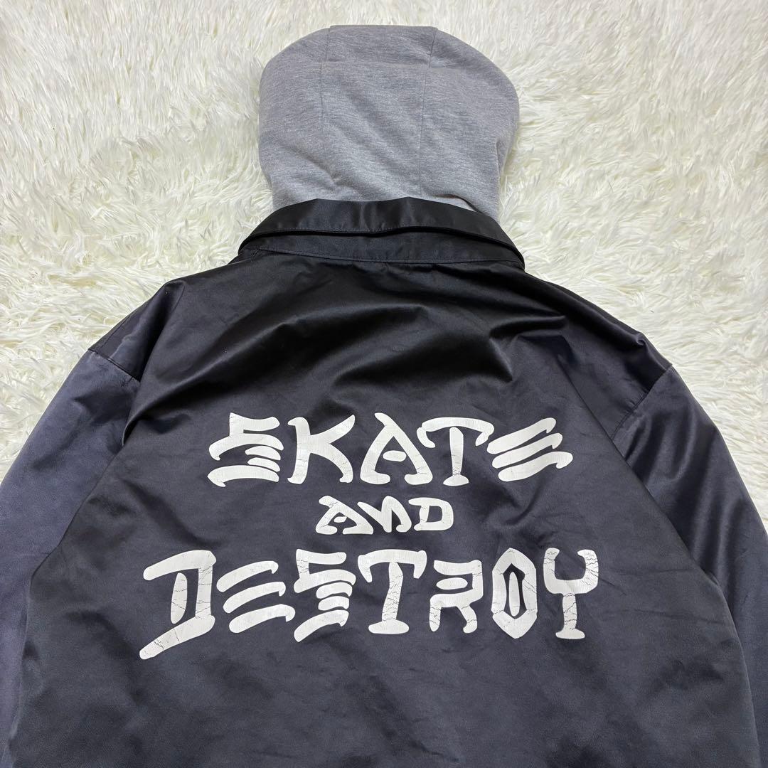 THRASHER×AAコラボスノボウェア黒ジャケットSパーカースラッシャーアウタ