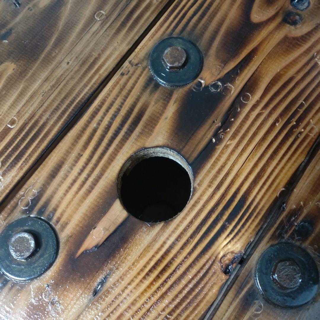 早いも勝ちケーブルドラム　テーブル　小物置き