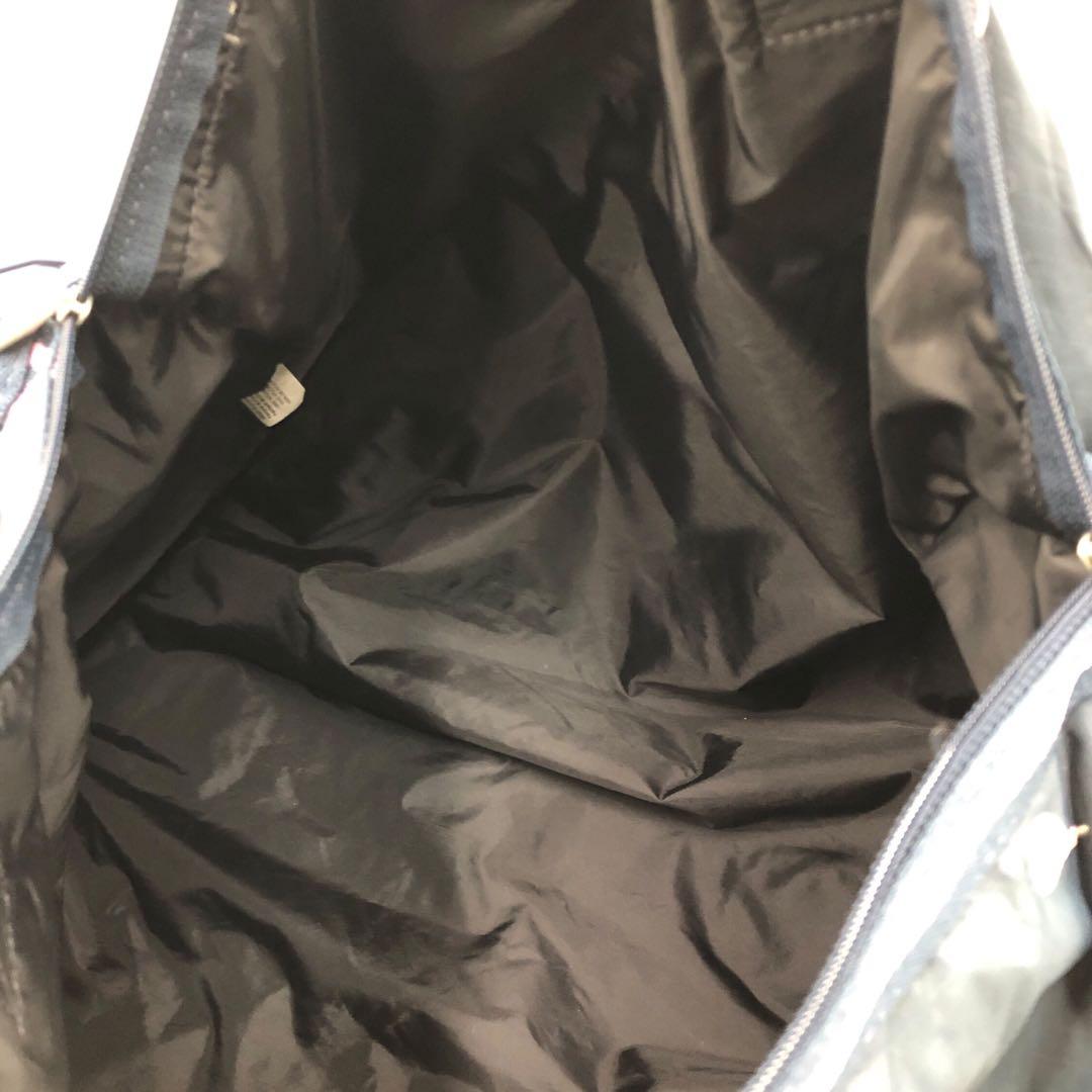 LeSportsac レスポ 2way ボストンバッグ ショルダー ラケット柄