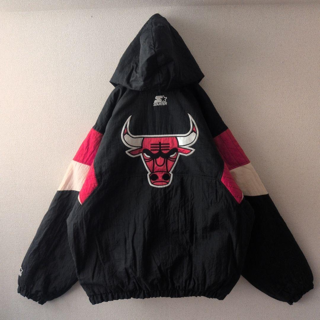 90s スターター NBA シカゴブルズ ハーフジップ アノラック ジャケット
