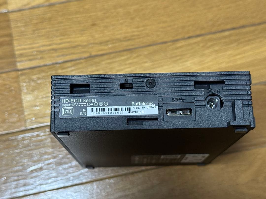 美品Buffalo HD-ECD2-D 外付けHDD 2TB