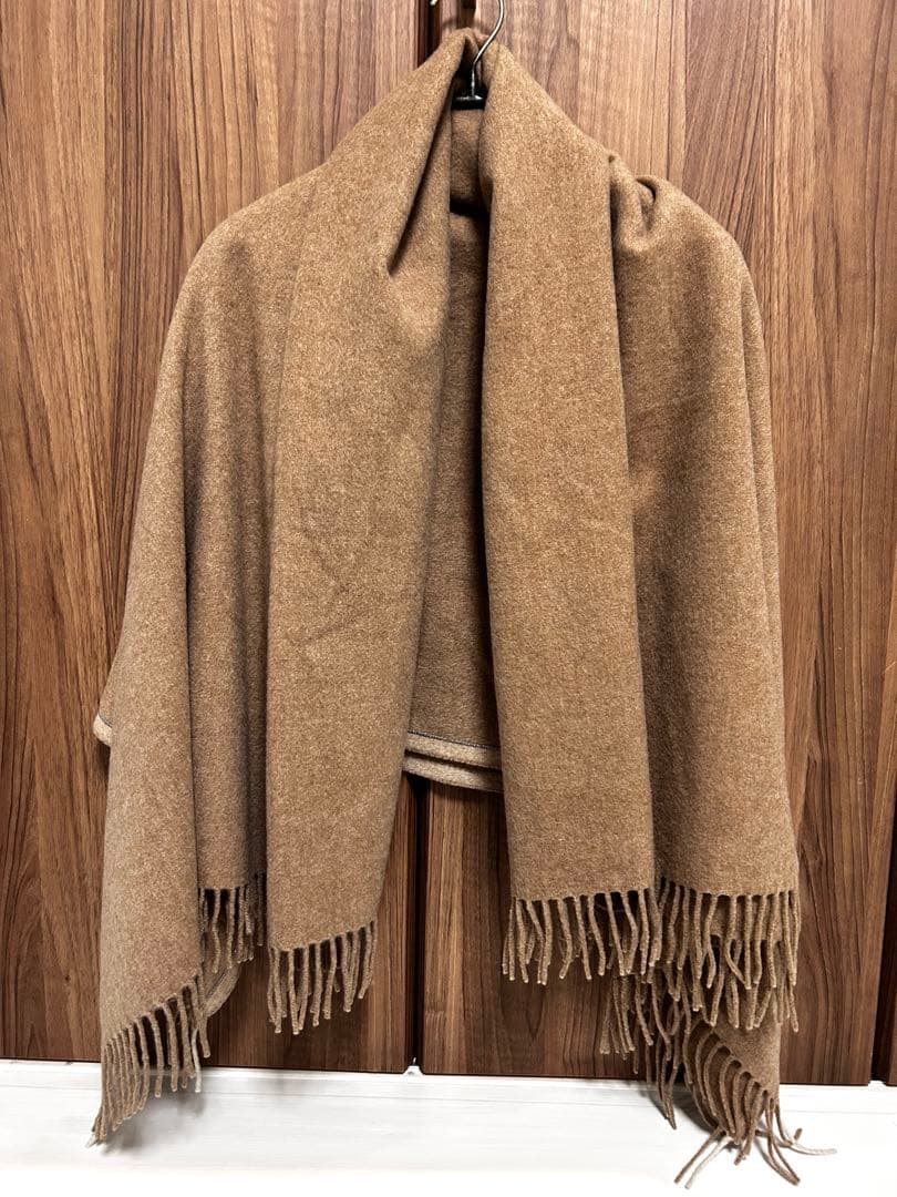 ブルネロクチネリ 高級カシミヤ 大判ストール ベージュ 美品