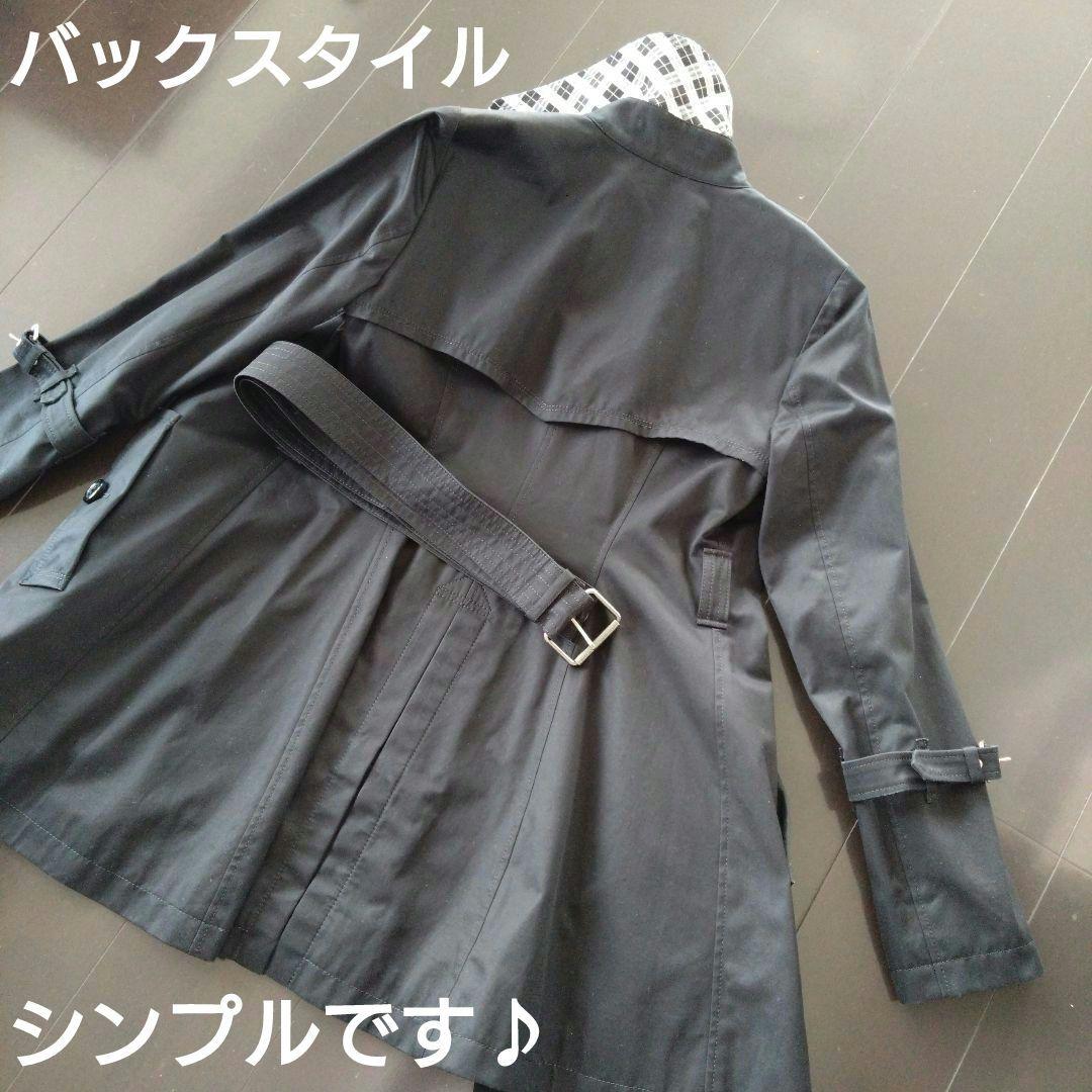 BURBERRY BLUE LABEL♡ショートコート♡黒38♡定番チェック柄♡