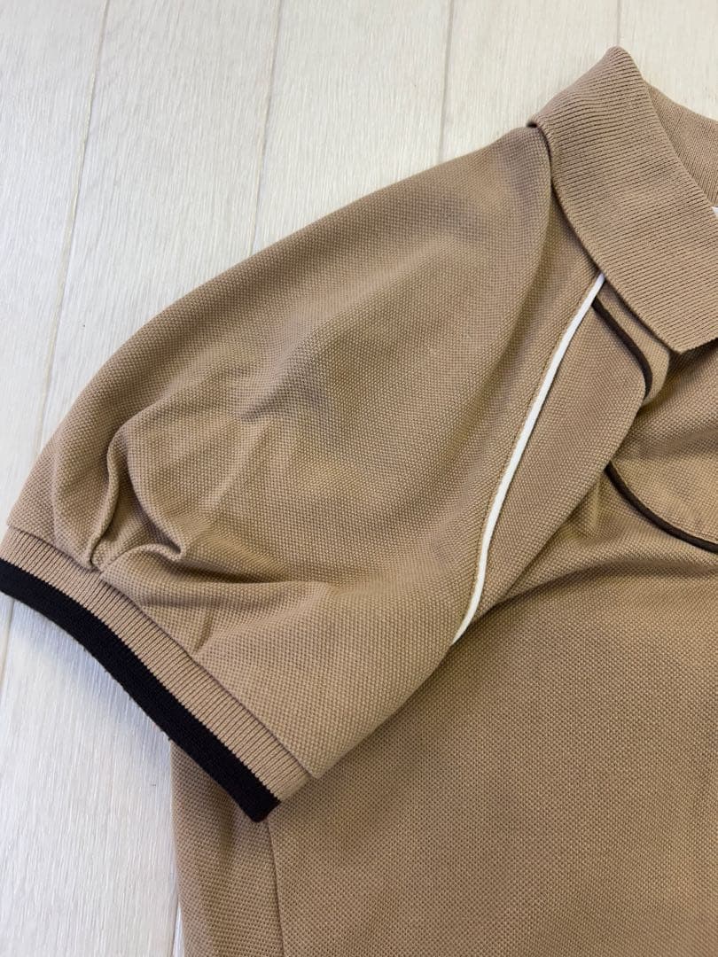 CELINE セリーヌ　べージュ系　半袖ポロシャツ