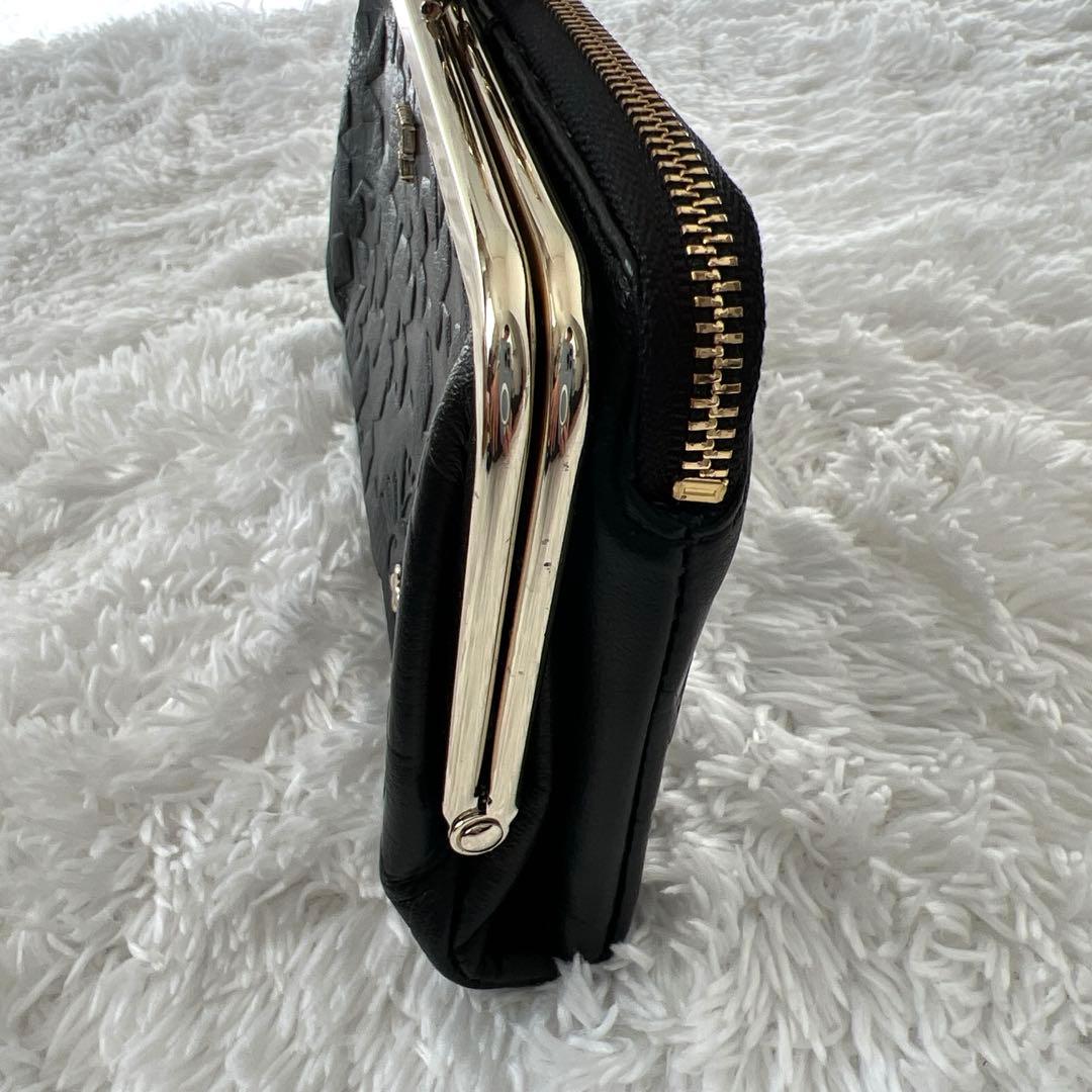 新品未使用✨アナスイ がま口 二つ折り 長財布　プレイングキャット 猫 星柄