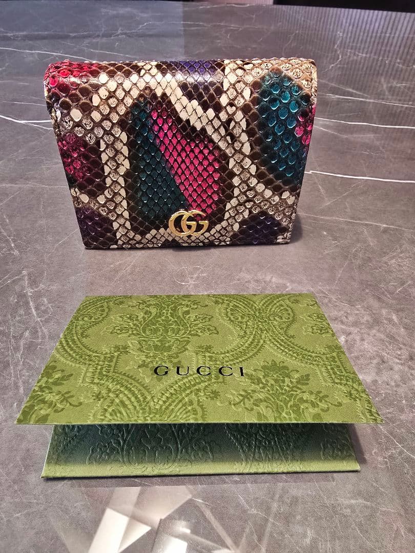 ゴンちゃん GUCCI GGマーモント 二つ折り財布&キーケースセット