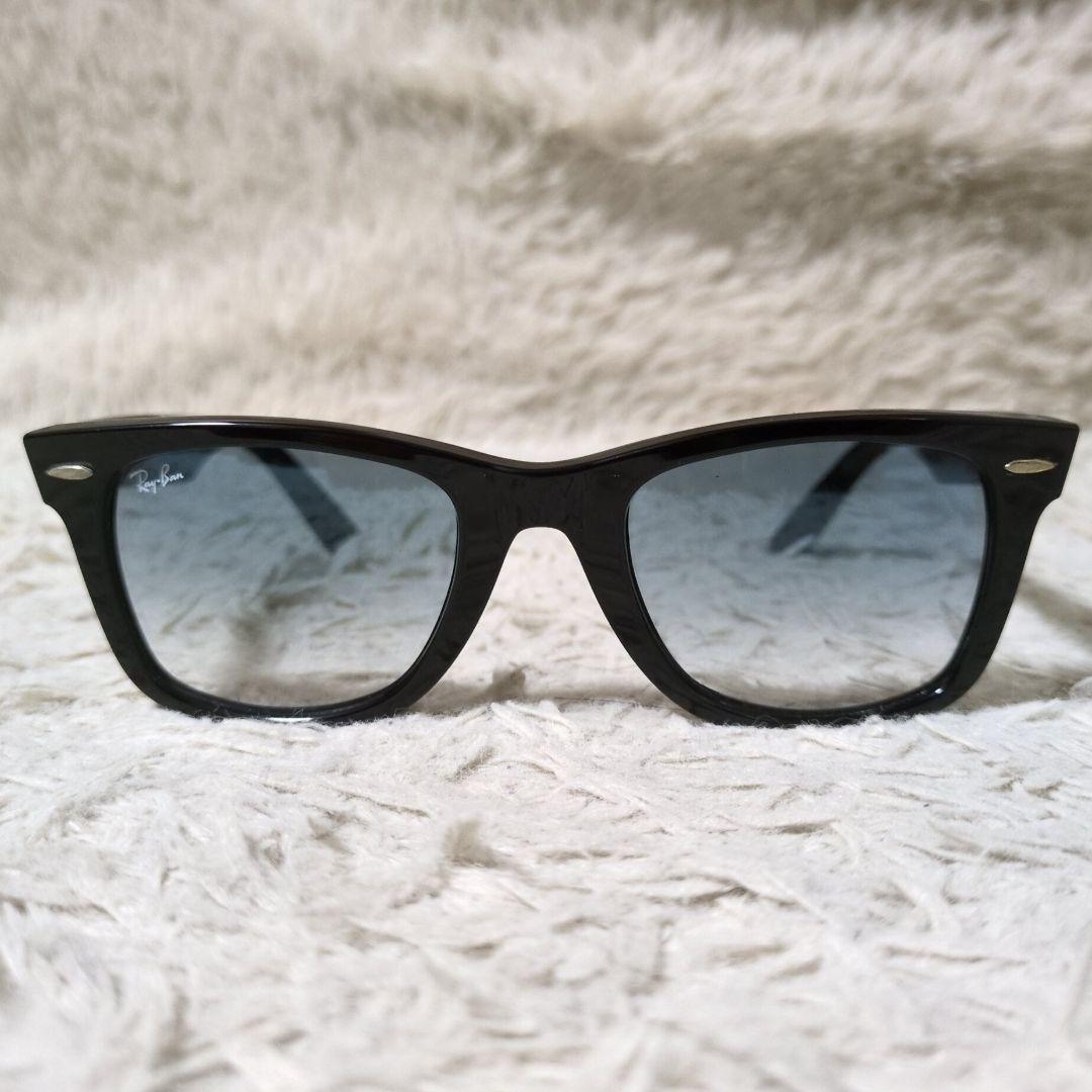 美品 付属品完備 Ray-Ban RB2140-F 901/3F グラデあり 黒