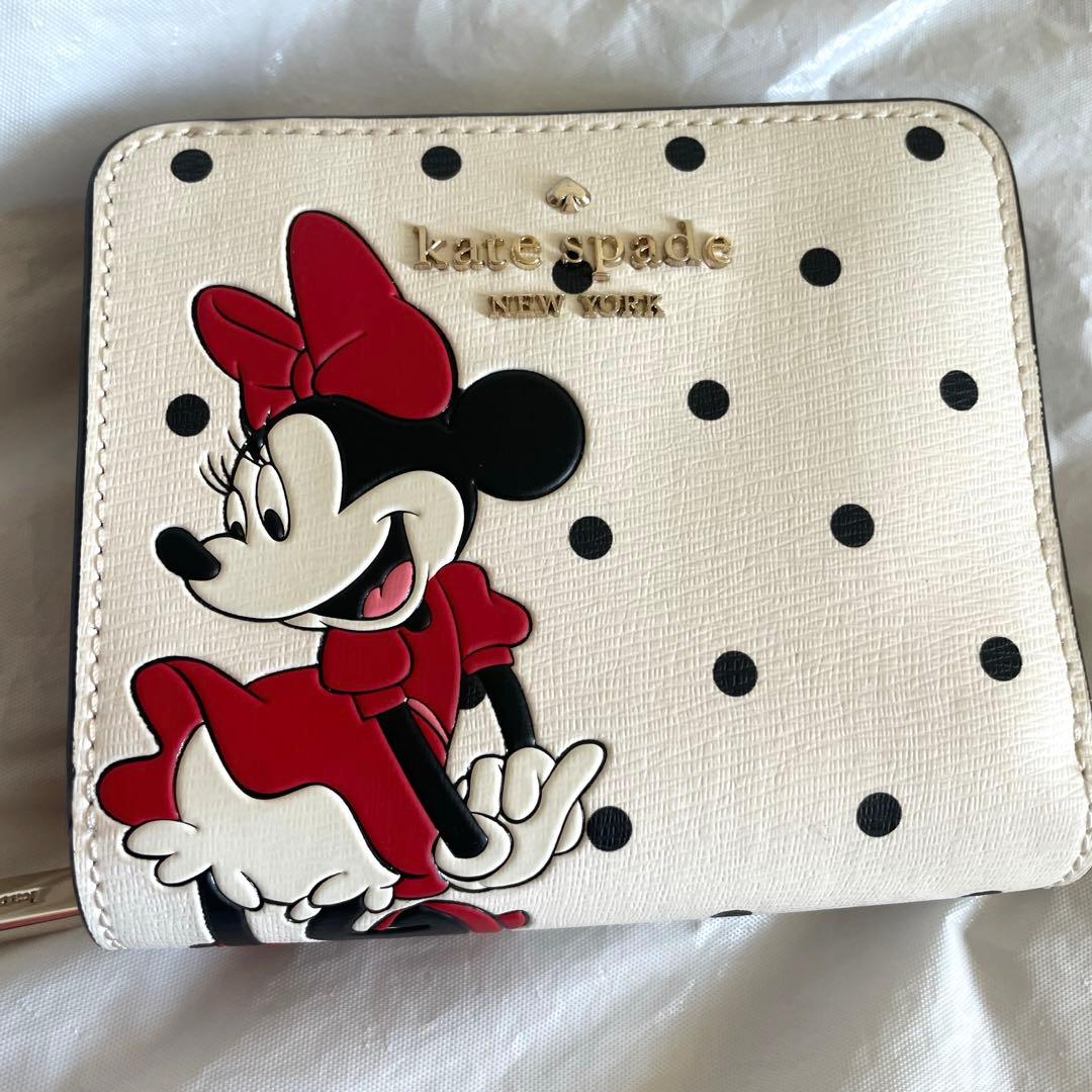 kate spade new york ミニーちゃん　折り財布