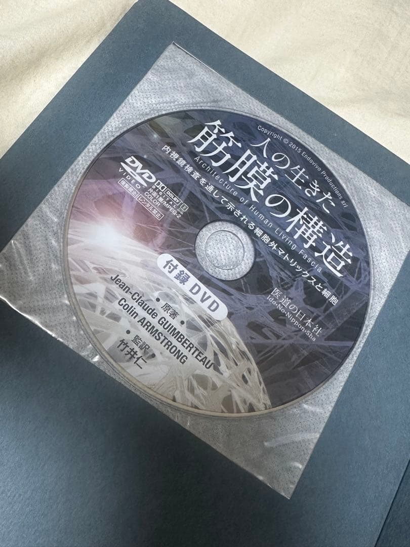 人の生きた筋膜の構造(DVD付き) 内視鏡検査を通して示される細胞外マトリックス