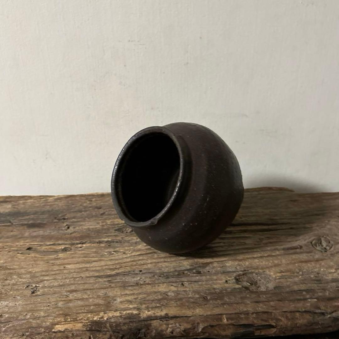 韓国アンティーク　壷　オンギ 李朝　その３２検：骨董品.アンティーク.花器