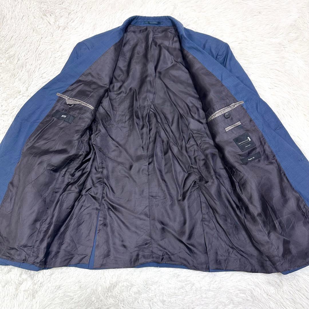 【グアベロ生地×スーパー130’s×XXL】ヒューゴボス テーラードジャケット