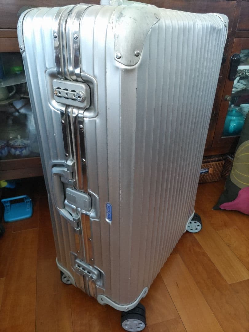 【現状渡し】●リモワ トパーズ82L ●RIMOWA TOPAS ●青ロゴ●