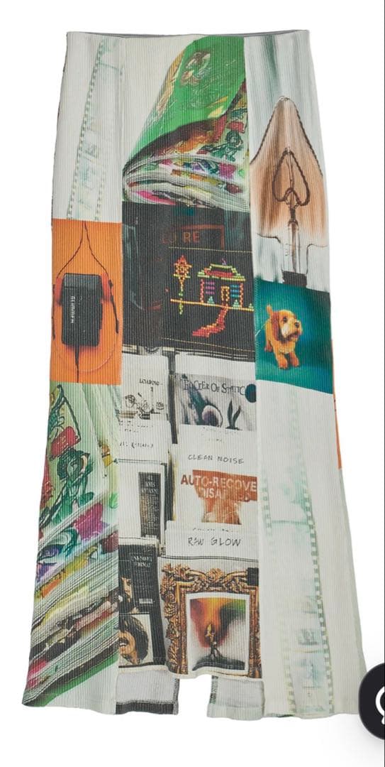 スカート EMOTIONAL COLLAGE RIB SKIRT