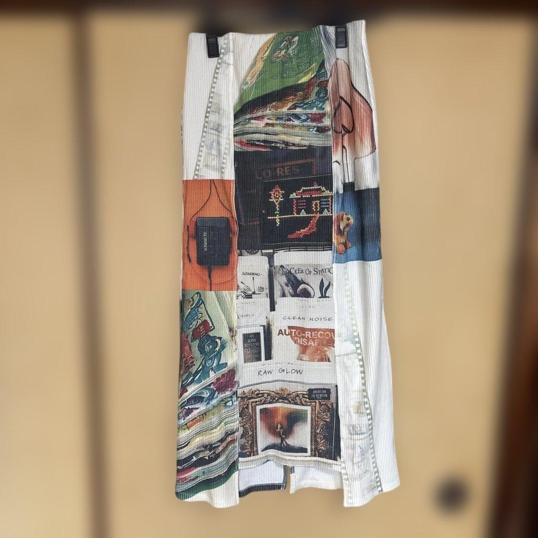 スカート EMOTIONAL COLLAGE RIB SKIRT