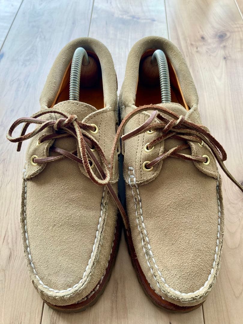 Timberland 3eye ベージュ スエード デッキ