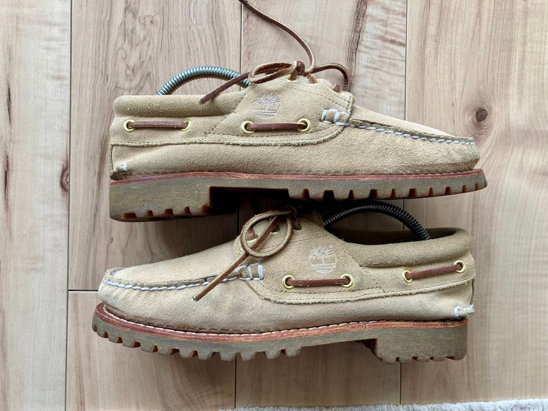 Timberland 3eye ベージュ スエード デッキ